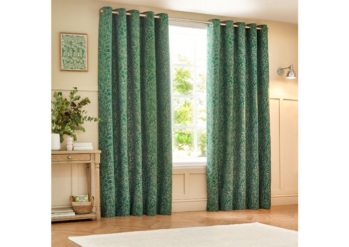 Grantley Eyelet, Emerald - Ready Made Curtains - Image 7